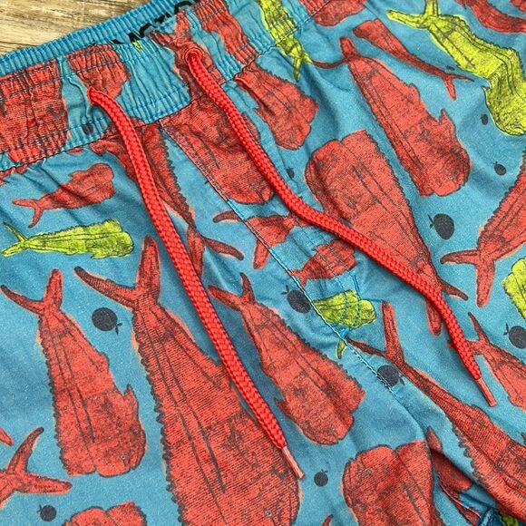 Flomotion Men’s Mahi Print Swim Trunks Bathing Suit Shorts XL - Picture 5 of 14